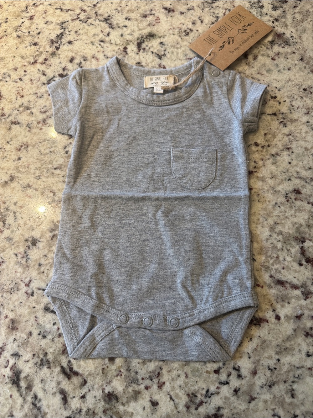 The Simple Folk Short Sleeve Pocket Onesie